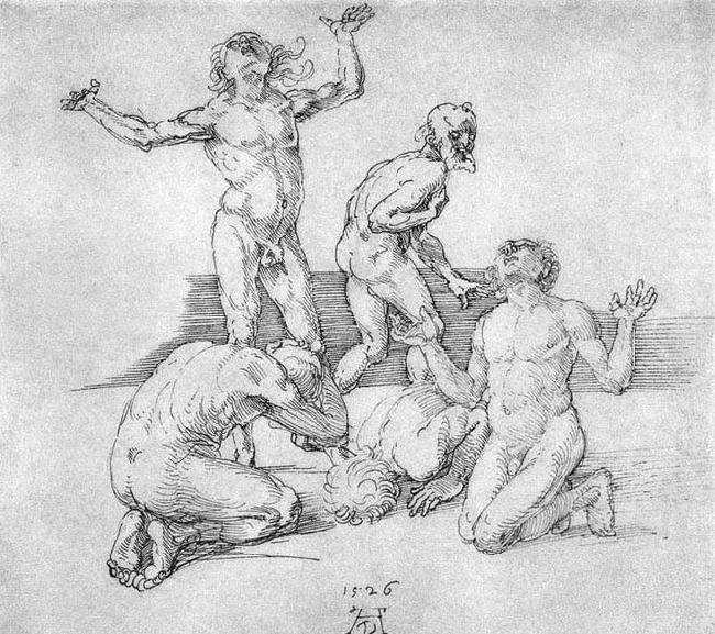 Albrecht Durer Five Male Nudes china oil painting image